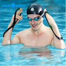 Лопатки вісімки для плавання ласти для рук MadWave Stroke Trainer S (285х105 мм), чорний-зелений, код: M077001_S