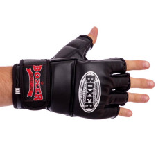 Рукавички для змішаних єдиноборств MMA Boxer M чорний, код: 5021_MBK
