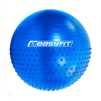 Фітбол EasyFit Hybrid 750 мм, напівмасажний, синій, код: EF-3012-BL-EF