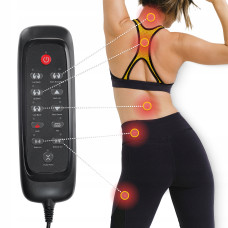 Масажна накидка 4Fizjo Shiatsu багатофункціональна, з підігрівом Black, код: P-5905973403528