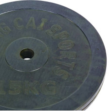 Диск прогумований Shuang Cai Sports 15кг (d-30мм), код: TA-1446-15S-S52