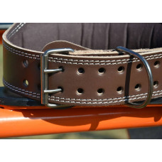 Пояс шкіряний для важкої атлетики MadMax Full leather S, коричневий, код: MFB-246_S