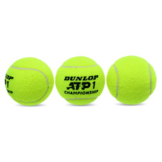 М"яч для великого тенісу Dunlop ATP Championshi 3шт, салатовий, код: DL601332-S52
