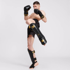 Захист гомілки Leone DNA Rex Leather S, чорний, код: 500217-RX