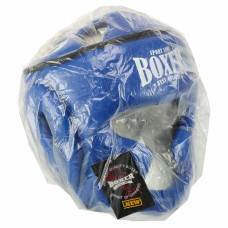 Шолом боксерський з повним захистом шкірозамінник Boxer New M, синій, код: 2036-N_MBL