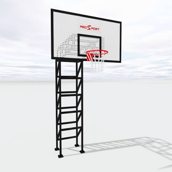 Баскетбольна стійка тренувальна ProSport з 4-х опор з щитом і кошиком, код: СТБ-4