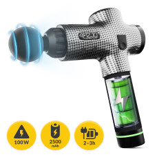 Ручний перкусійний масажер (масажний пістолет) 4Fizjo Massage Gun Ultra Cool Edition 100 Вт, код: P-5905973401470
