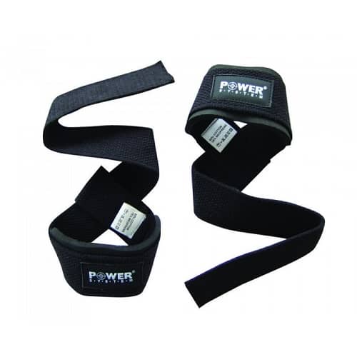 Шкіряні лямки для тяги Power System Black, код: 3320BK-0