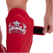Захист гомілки та стопи для єдиноборств Top King Pro S червоний, код: TKSGP-SL_SR-S52