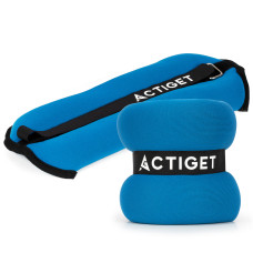 Обважнювачі-манжети для ніг та рук Actiget 2 x 2 кг Blue/Black, код: ACT0130